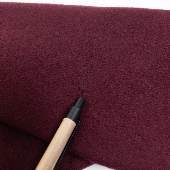 Vintage L.L. Bean Wool Varsity Bomber Jacket Burgundy Unisex Small - Picture 13 of 13